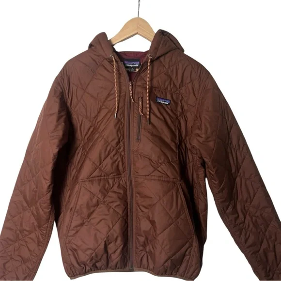 Patagonia Men's Diamond Quilted Bomber Hoody Jacket M - Picture 2 of 9